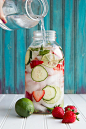 strawberry lime water