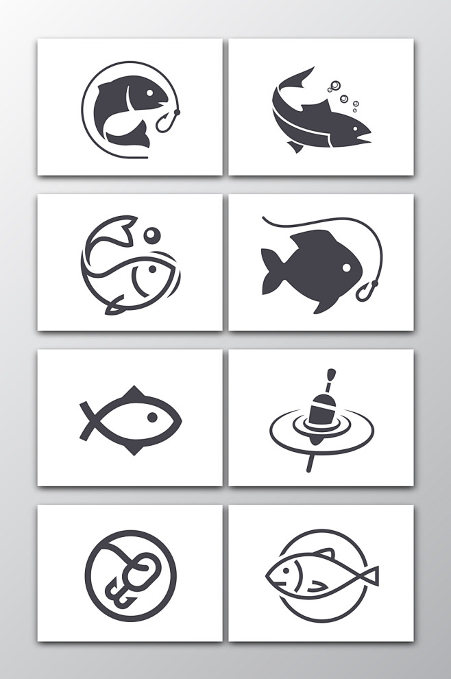 8款钓鱼运动logo