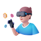 AR Touch 3D Illustration