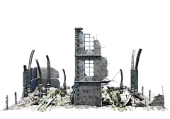废墟PNG (18)