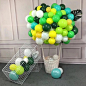 热气球造型篮子篮筐马卡龙气球白色篮子绿色系汽球篮子-淘宝网