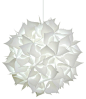 Deluxe Spades Swag Plug in Light Fixture - Cool white glow modern pendant lighting