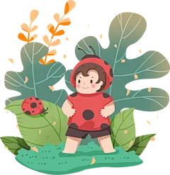 【20230502期】软萌可爱小人合集布衣设计_389338_春季惊蛰节气可爱素材13