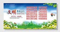 校园食堂宣传建设展板