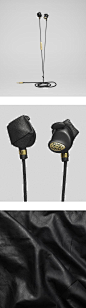 Beautiful headphone design by Molami. This model is called Bight Napa Black & Gold