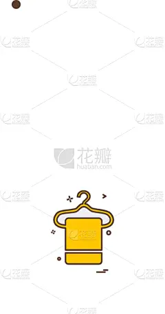 图标,毛巾,白色,分离着色,概念,图像,设计,收集,淋浴