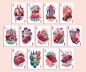 Skoda Poker Cards : Illustration for a full deck of poker cards for Skoda Cars China.