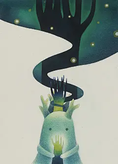 《月下足迹》绘本-古田路9号-品牌创意/版权保护平台