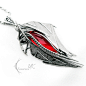 AXENTURN - silver and red quartz by LUNARIEEN#饰品##宝石#