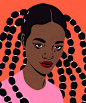 Bijou Karman · Miss Moss : Bijou Karman is an artist & illustrator from LA. i love her paintings, which are mainly done with gouache. fun fact: she's illustrated for Rihanna's fashion line… so she's very cool…