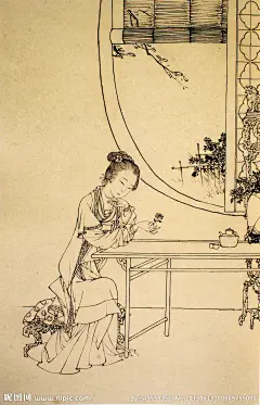 蔡岚（1917-1991）《人物国画微展》浙江钱塘人。蔡嵐先生為人撝謙藴藉，處世淡泊冲和，有風人之遺。年甫十三即從師習畫，矻矻垂六十餘載。後專工傳统工筆人物，初從改七薌、任伯年、費丹旭入手，上溯唐宋諸家，先生作畫，心閑手暢，兎起鶻落，寓剛健於柔韌，極世態於毫末，展轉随形，氣王神完。