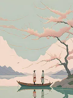 引诗入画 李白