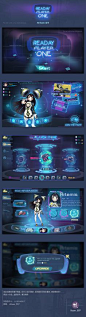 其中包括图片：【饺】头号玩家-赛博朋克风游戏UI设计|UI|游戏UI|Super饺子         - 原创作品
