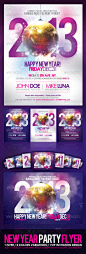 Happy New Year Party Flyer - GraphicRiver Item for Sale