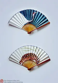 【白露集】 古风写意水彩手绘插画【鹿菏】第一次绘扇