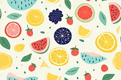 唯美设计元素水果花纹底图背景图