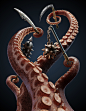 3D octopus (美人鱼之章鱼君) : Hope you like it ! 