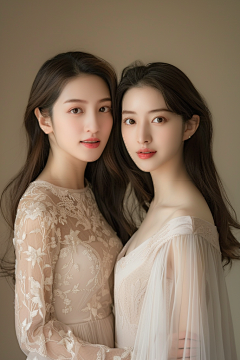 Todaysyy采集到母女姐妹模特