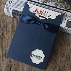 生日贺卡定制员工韩国创意公司客户感谢卡重阳圣诞节感恩祝福卡-淘宝网