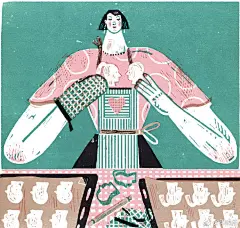Irene Rinaldi，来自意大利罗马的插画设计师。她的作品受到上世纪50年代平面设计美学以及版画海报设计的影响，形成自己独特多彩的插画风格。 ​​​​