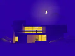 Cozy house illustration
