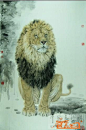 唐坚工笔虎，狮，豹,鹰等动物画鉴赏