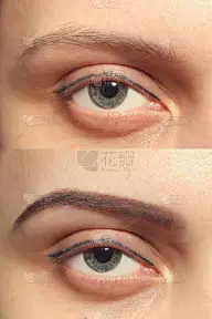 眉毛前后校正和涂色