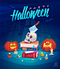 Happy Halloween illustrations (Vector) : Happy halloween illustrations 2015. Set of vector illustrations for Sale.