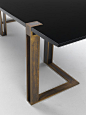 Black and Gold Table by Paolo Castelli S.p.A.
