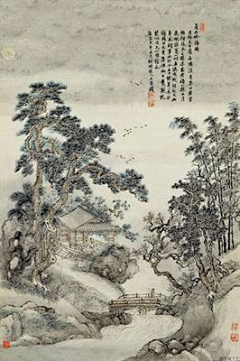 陈又新-搁浅背影采集到吴历 山水图