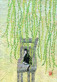  【日本的插画师野地美樹子（Noji Mikiko）的插画作品】—— 一只小猫咪的恬静生活 
猫的世界是细腻而美好的，而猫的生活其实也映射了人生，需要关怀，需要爱，要坚强而幸福的活着。日本插画师野地美树子描绘了一只落单猫咪的生活，缤纷的色彩美丽的风景，却一点也不显孤独，更多了一份惬意、恬静，带给人治愈系的感觉。
