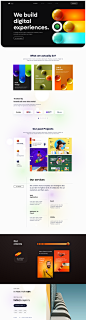 Web site design: landing page home page ui website design agency by Masud Rana on Dribbble