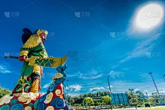 普吉岛,泰国,关羽,雕像,神殿,水平画幅,旅行者,摄影,尊敬