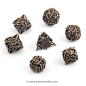 Metal Thorn 7-Dice Set | Awesome Dice