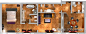 『 SDD案例分享 』Town House Seven Stars Galleria米兰精品酒店设计（附彩色平面图）