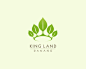 KingLand 皇冠 绿色 叶子 绿叶 植物 尊贵 头箍 商标设计  图标 图形 标志 logo 国外 外国 国内 品牌 设计 创意 欣赏