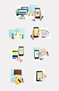 icons ILLUSTRATION  infographic Poste italiane icon set vector