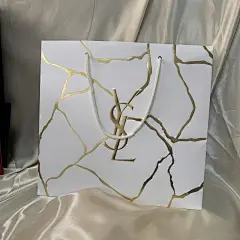 ysl圣罗兰口红香水专柜手提购物纸袋礼品纸盒子手提袋空礼盒-淘宝网