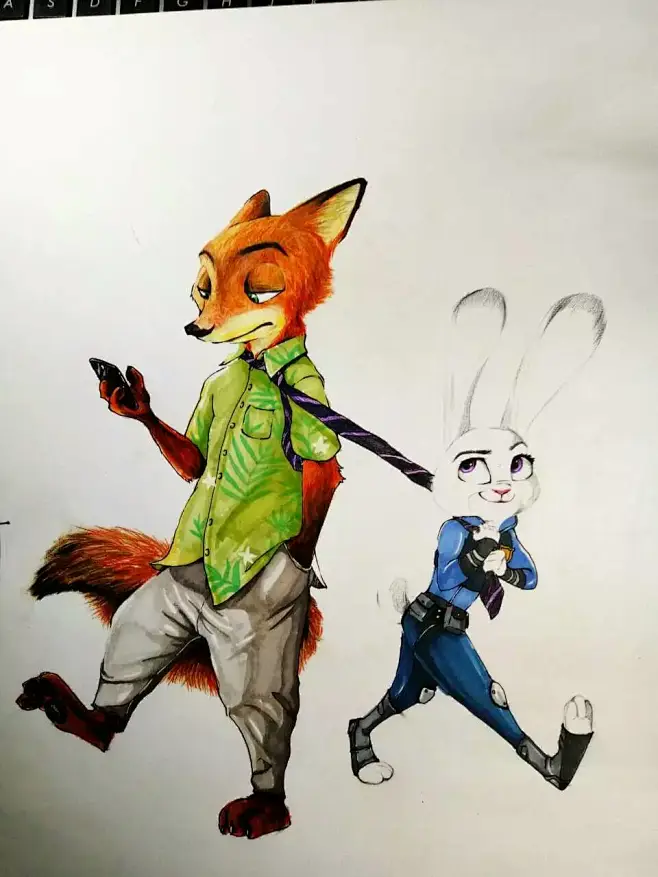 《疯狂动物城》尼克和朱迪