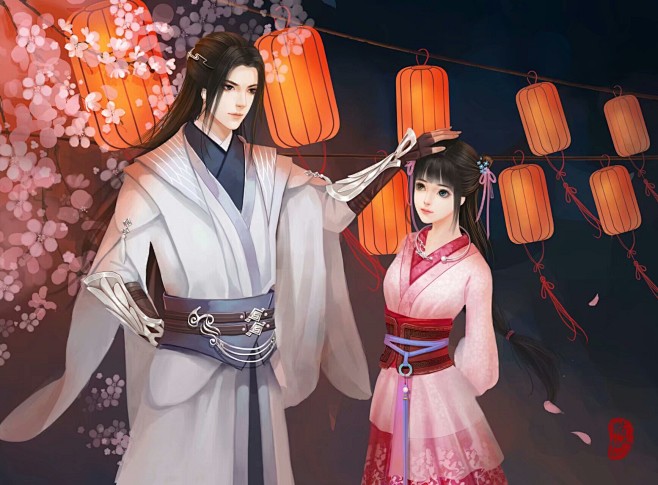 画师猫仙人古风立绘言情插画古风插画橙光立绘橙光古风立绘