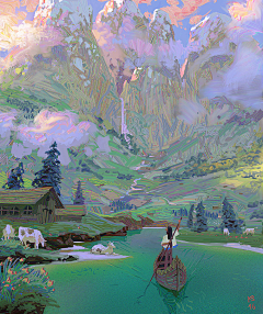 正太控天然萌采集到场景-场景插画