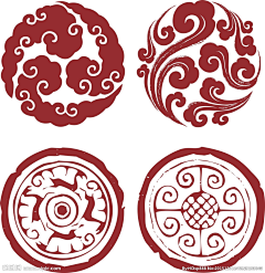 明天必画画采集到图案徽章