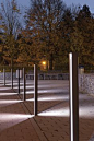 ELIAS bollard by mmcité. Important detail in public space. LED light. www.mmcite.com