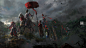 围场遇胡虏, Shuai Zhang : My personal 2D Concept art “LINAN Warrior"
