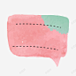 粉色水彩绘对话框 页面网页 平面电商 创意素材