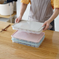 速冻饺子盒冰箱饺子保鲜盒食品级家用厨房塑料分格放水饺的收纳盒-淘宝网