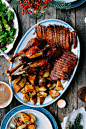 Orange Five-Spice Roast Goose and Potatoes, by thewoksoflife.com