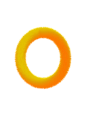 png毛绒字母O|渐变字母|创意字设计|AI混合工具|黄色橙色