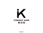 2020年K英文字母标志模板
