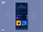 The music interface gif icon ui blue music data sleep